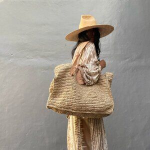 Woven bag - Beach bag , Oversized bag - Straw bag , Natural Bag Bali bag raffia